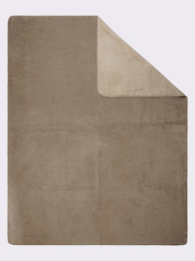 Biederlack woondeken - taupe
