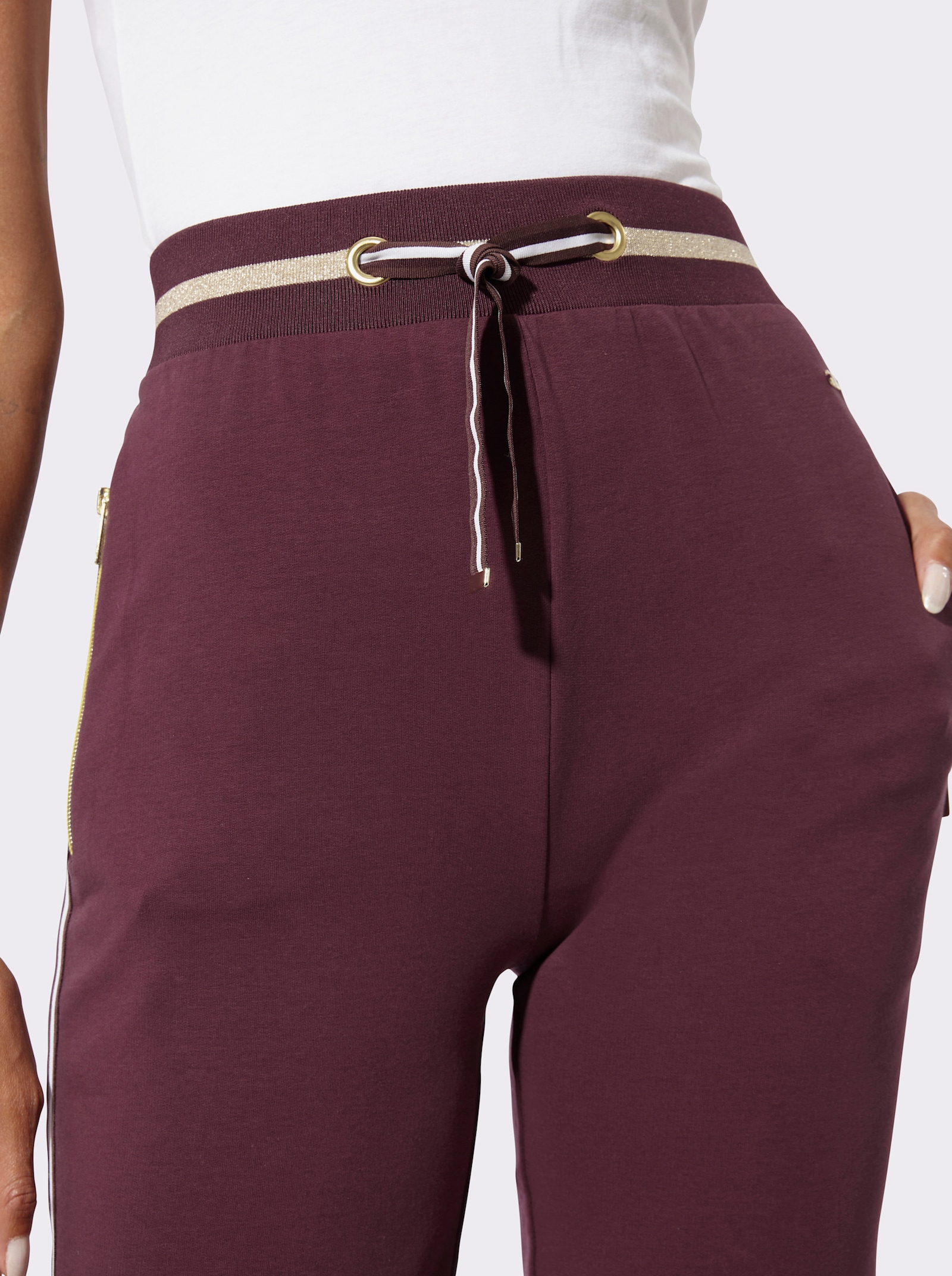 feel good Dehnbund-Hose - burgund