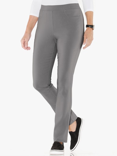 Schlupfhose in Bengalin-Qualität - grau