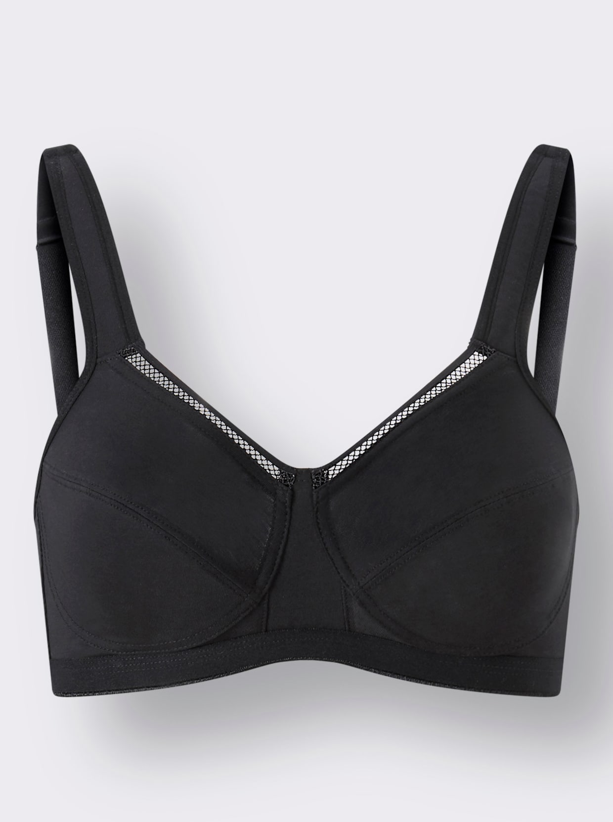 wäschepur Soutien-gorge confort sans armatures - noir