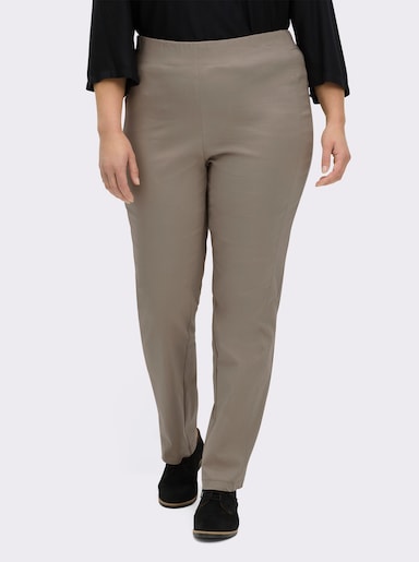 Stehmann Comfort line Hose mit Dehnbund, Viskose-Qualität - taupe