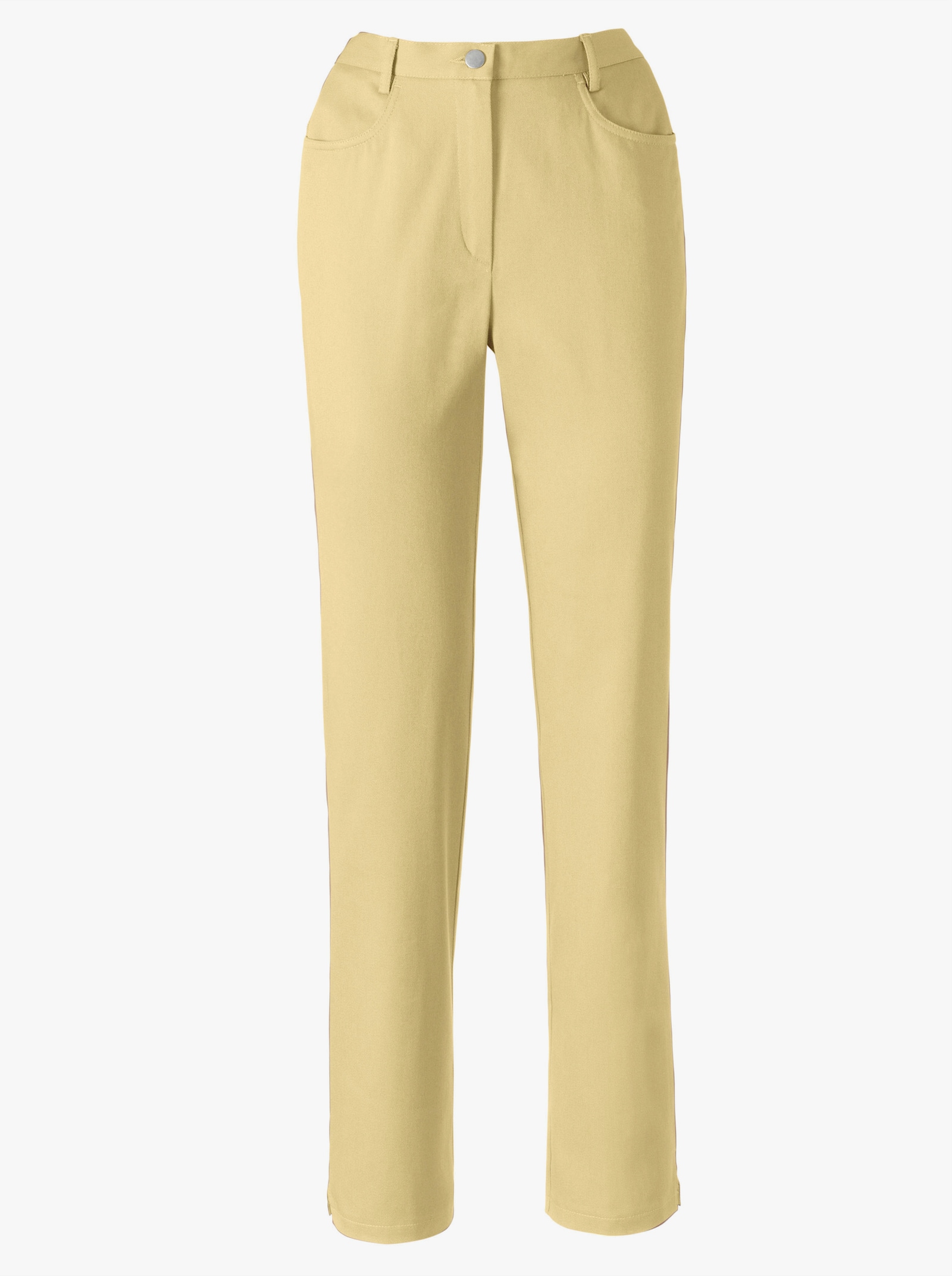 Jeans mit Stretch-Anteil - vanillegelb