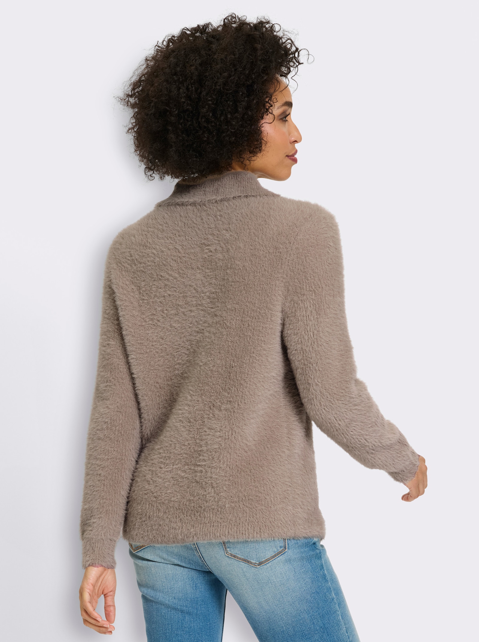 heine Troyer aus Flauschgarn - sesam