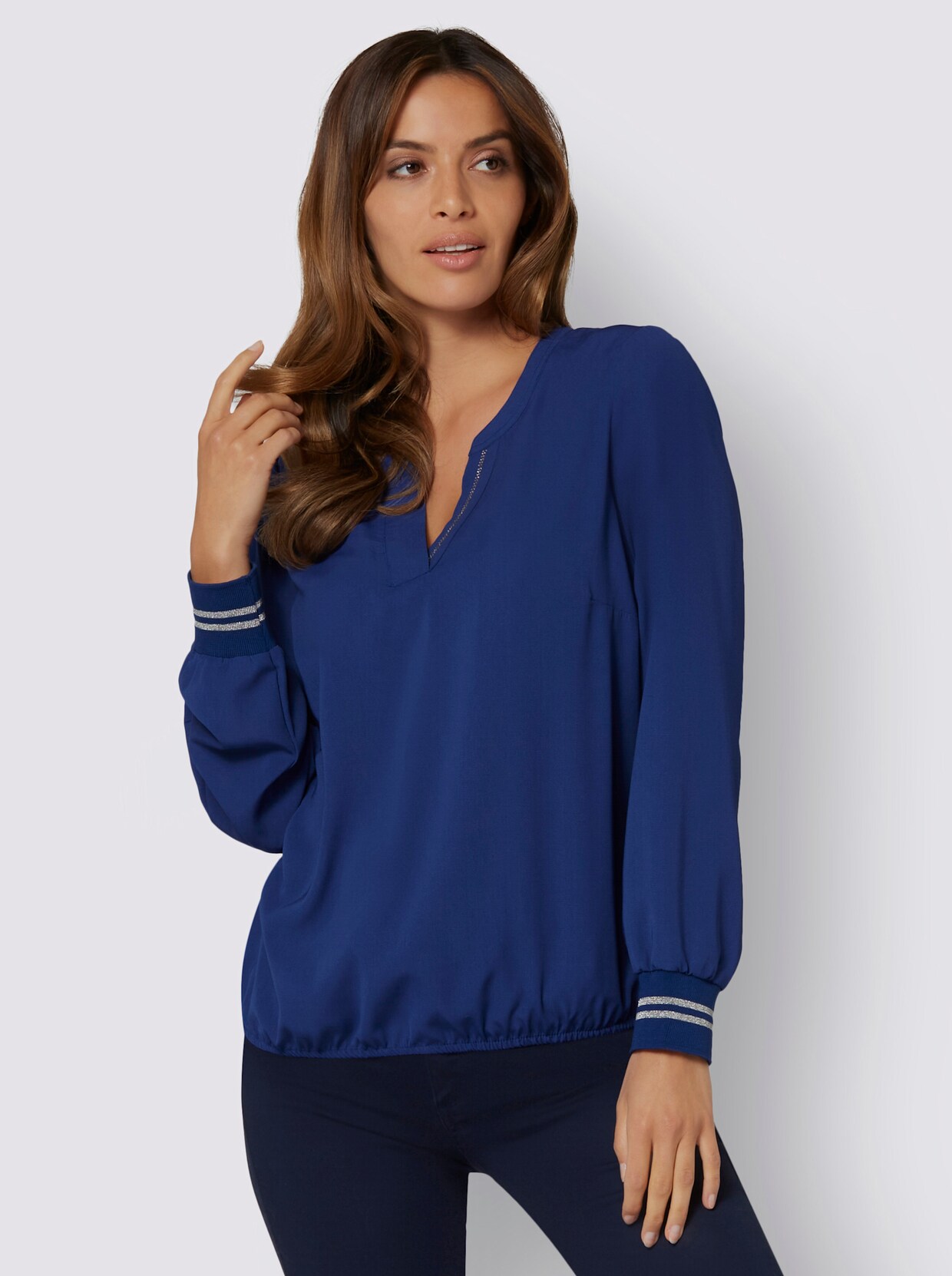 Bluse - royalblau