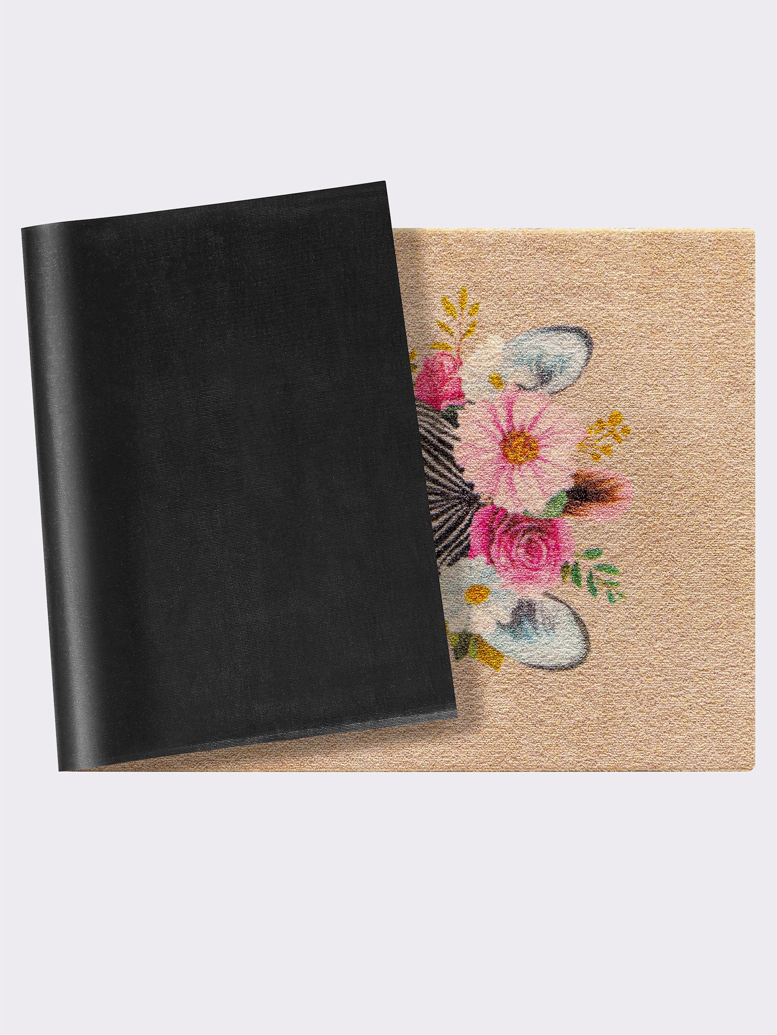 wash+dry by Kleen-Tex Paillasson - rose à motifs