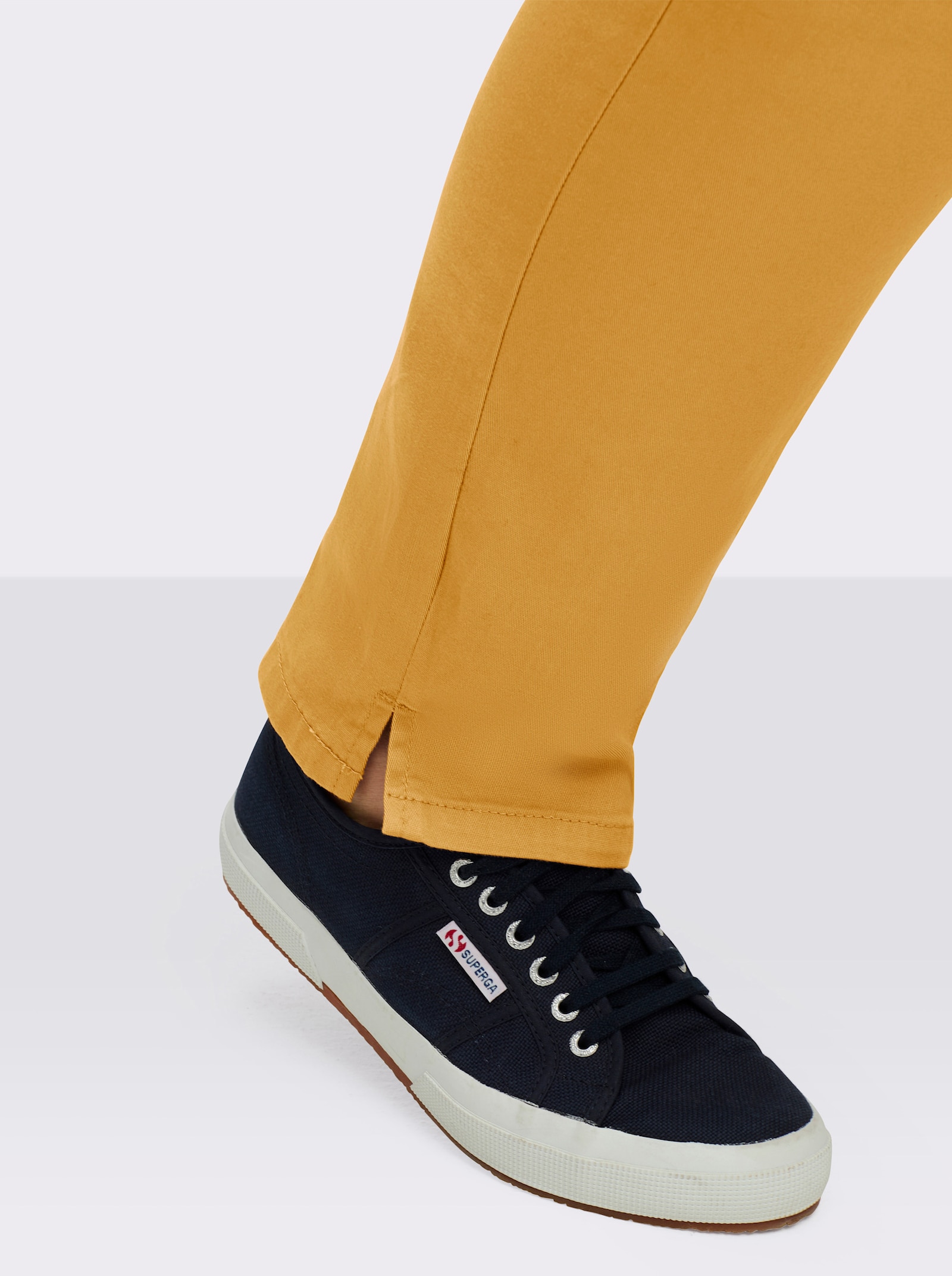 Jeans mit Stretch-Anteil - ocker