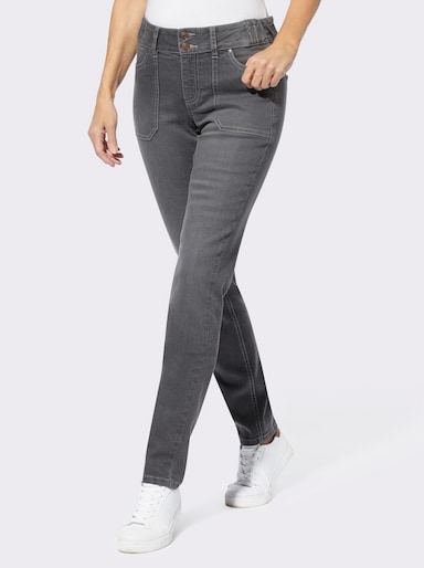 Jeans - grey-denim