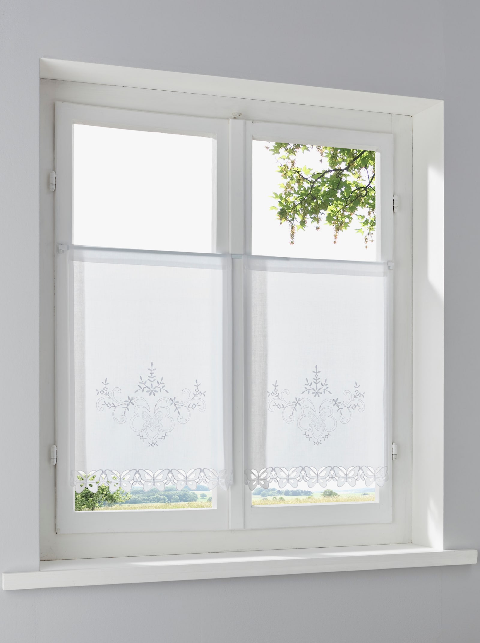 heine home Scheibengardine - weiß