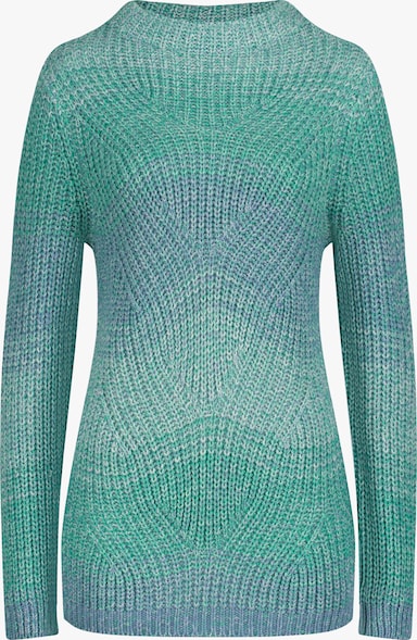 Strickpullover - blaugrün-bleu-meliert