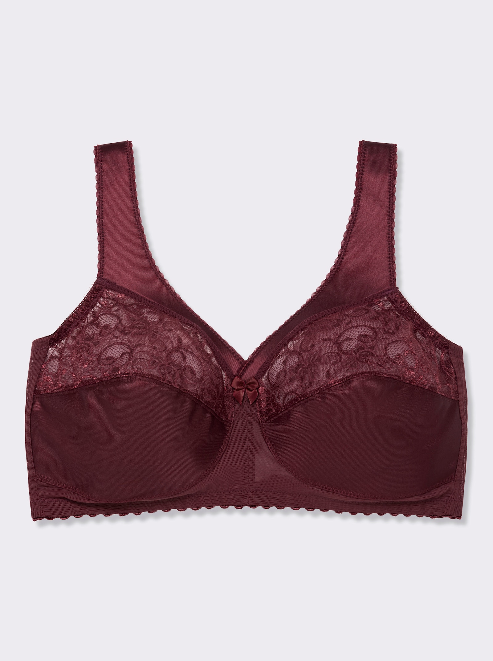 Glamorise Entlastungs-BH ohne Bügel mit Stütze - bordeaux