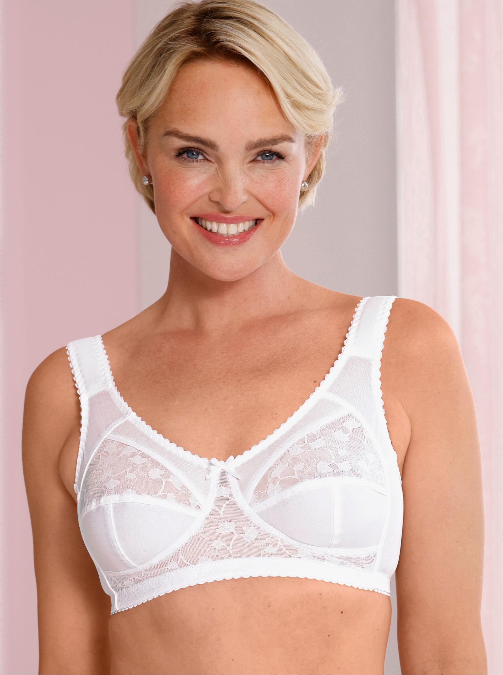 wäschepur Entlastungs-BH ohne Bügel - weiß