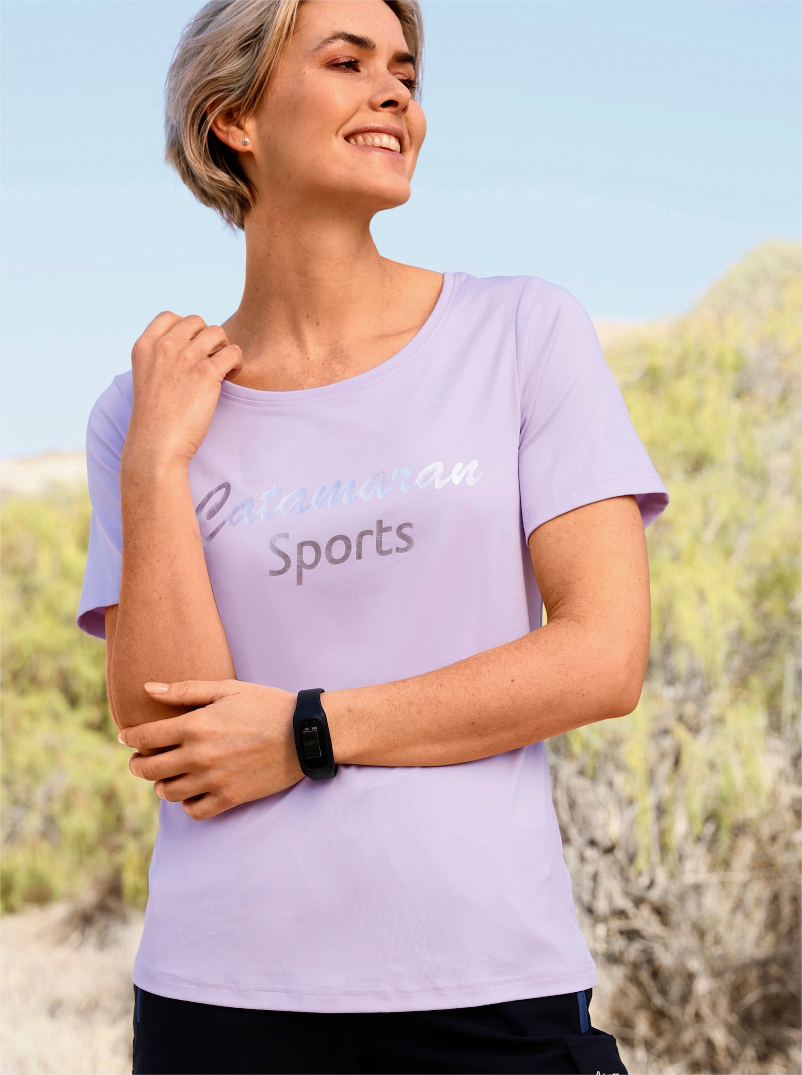 Catamaran Sports Funktionsshirt mit Stretch-Anteil - flieder