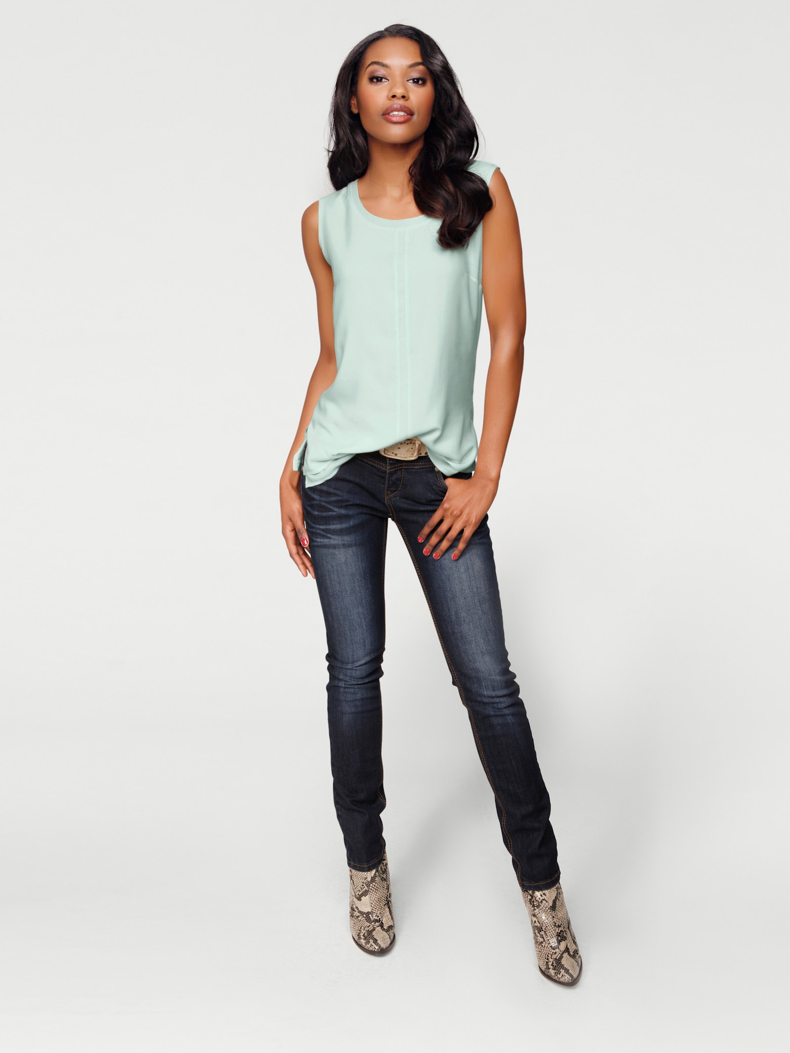 heine Shirttop im Lagen-Look - mint