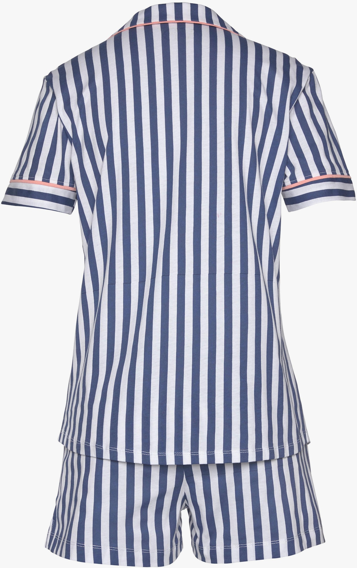 H.I.S shortama - donkerblauw/wit gestreept