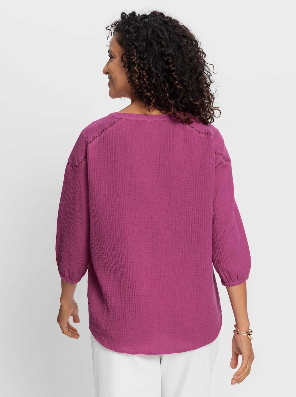 Katoenen blouse - heide