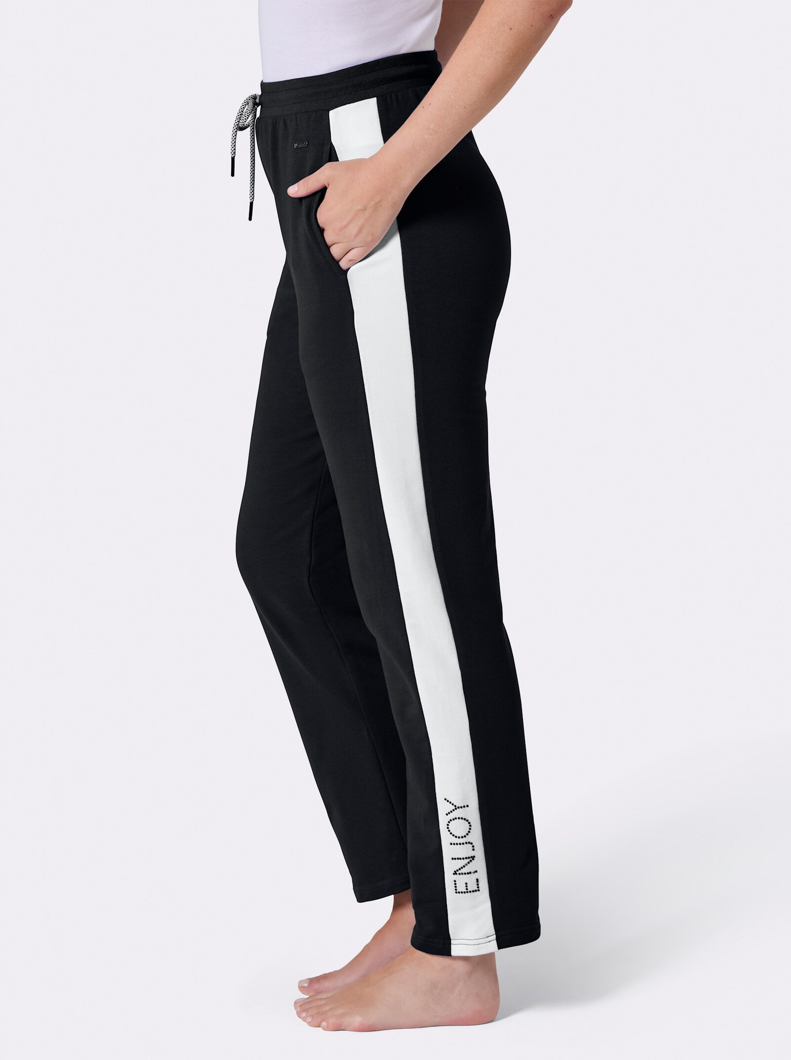 feel good Hose - schwarz-ecru