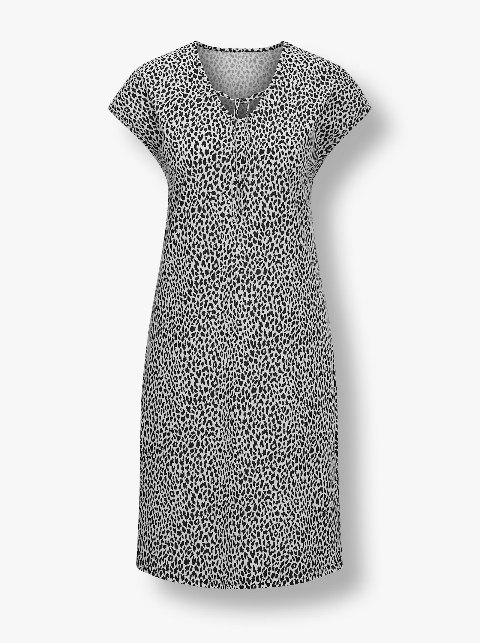 Robe d'été avec motif animal - noir-blanc