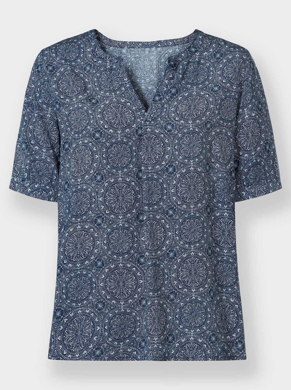 Blouse - donkerblauw/champagne