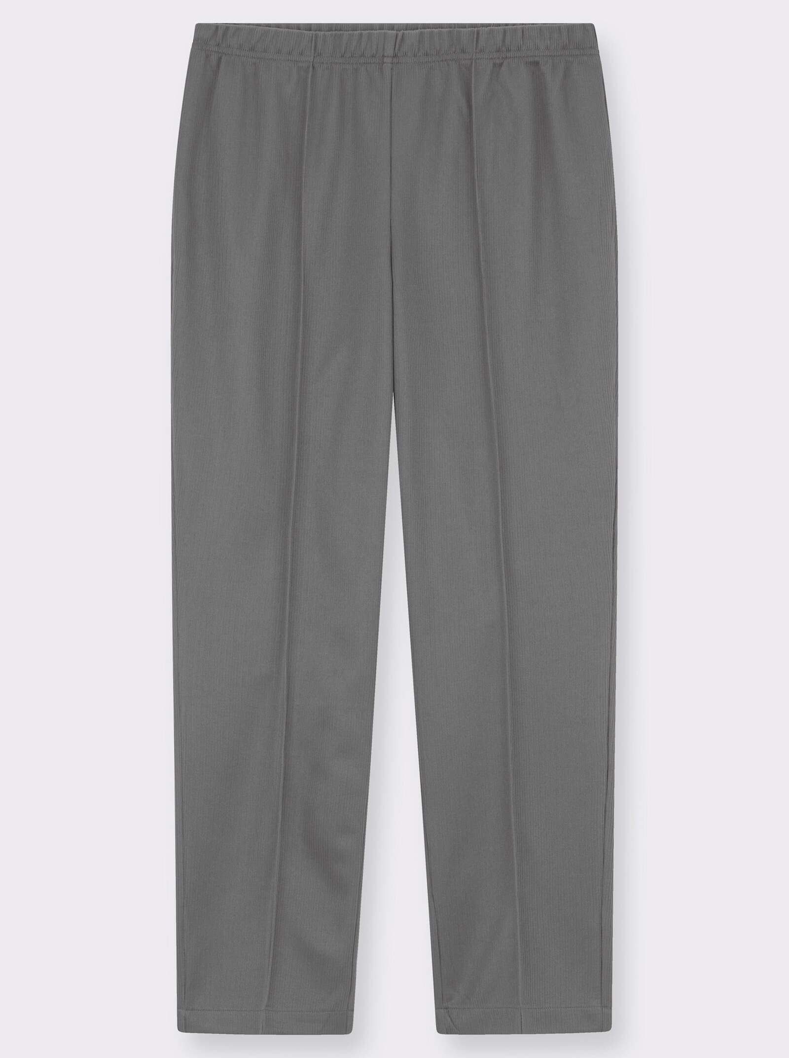 Hose mit Ripp-Struktur - grau