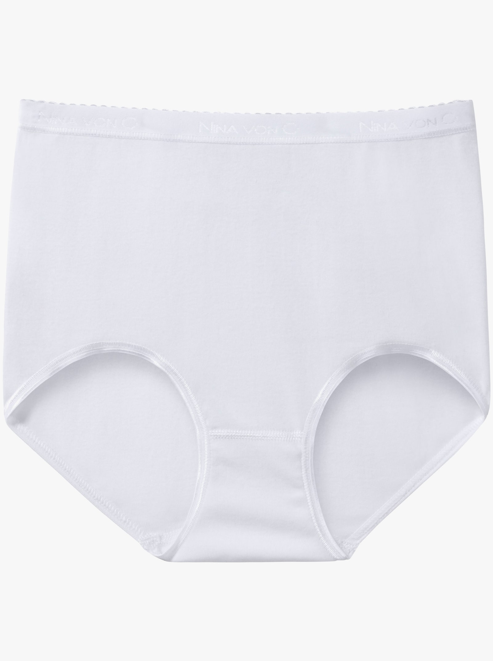 Nina von C. Taillenslip in Feinripp-Qualität - weiß