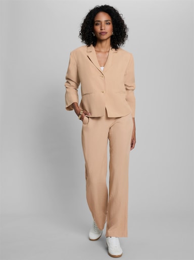heine Hosenanzug mit Leinen - beige