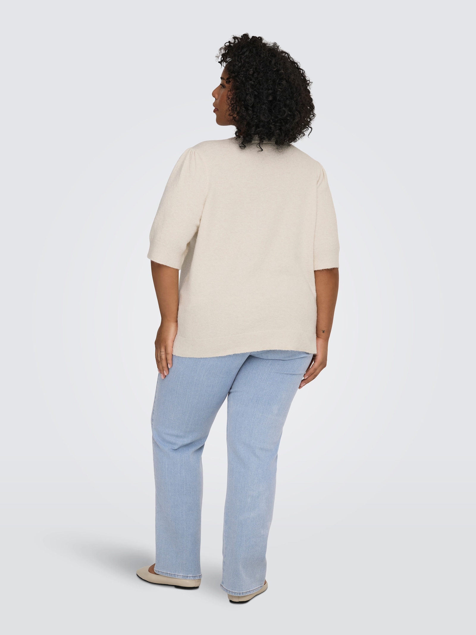 ONLY CARMAKOMA Strickpullover - birch detail:melange