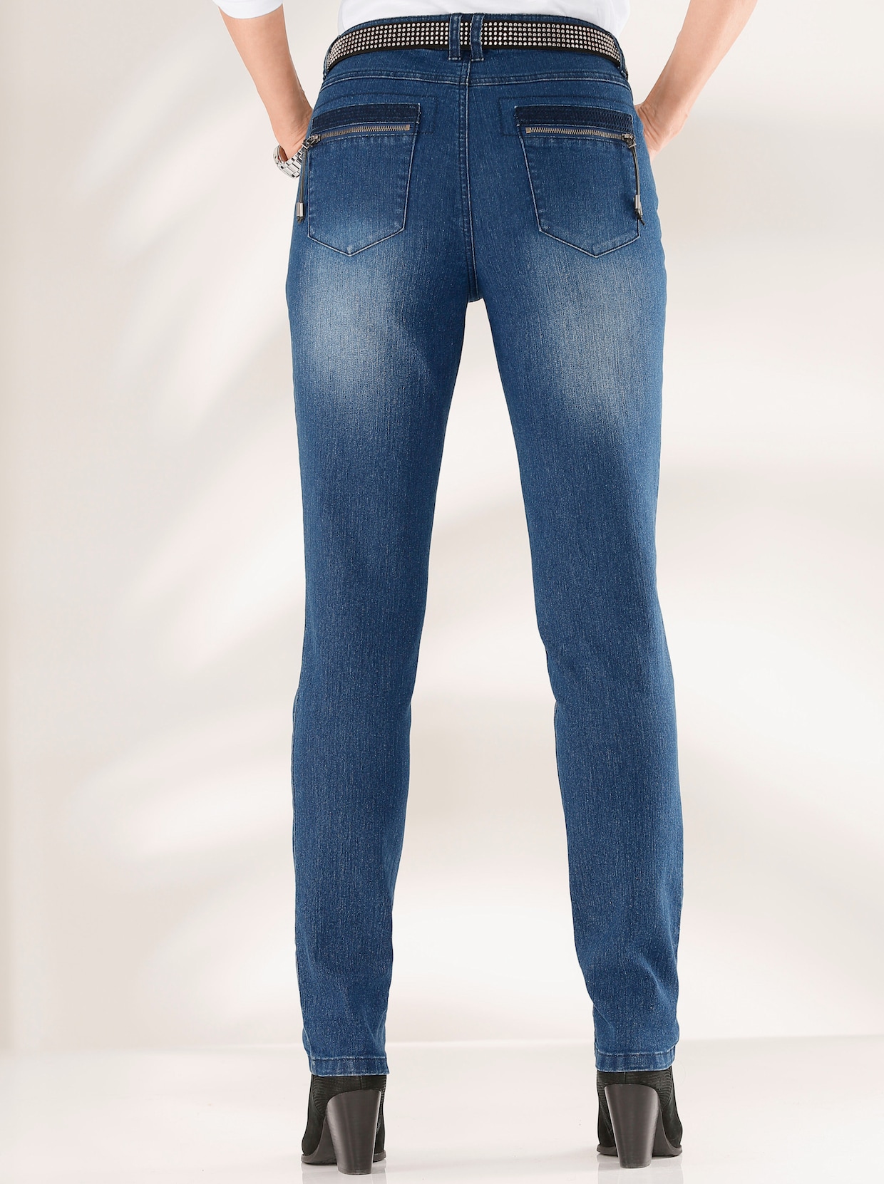 Skinny jeans - blue-stonewashed
