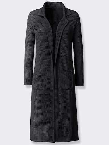 heine Strickmantel - schwarz