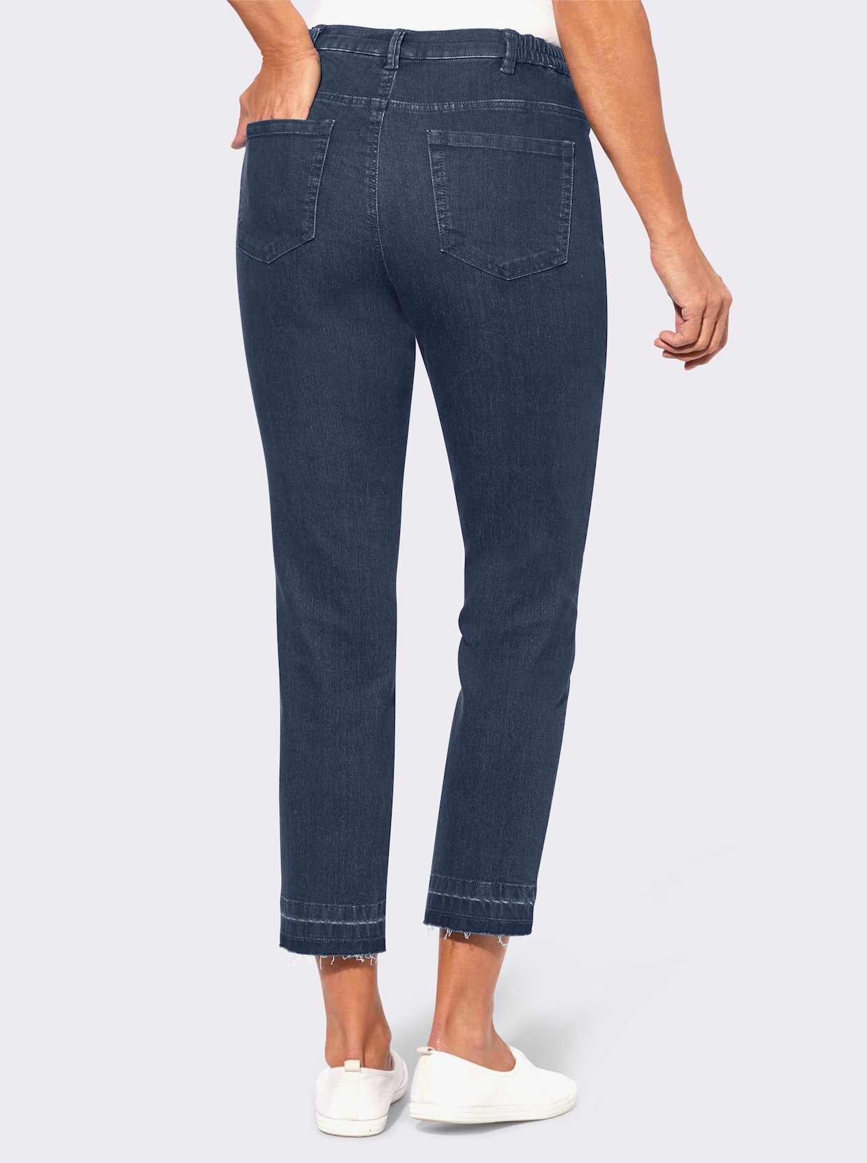 Ankle jeans - blue-stone-washed
