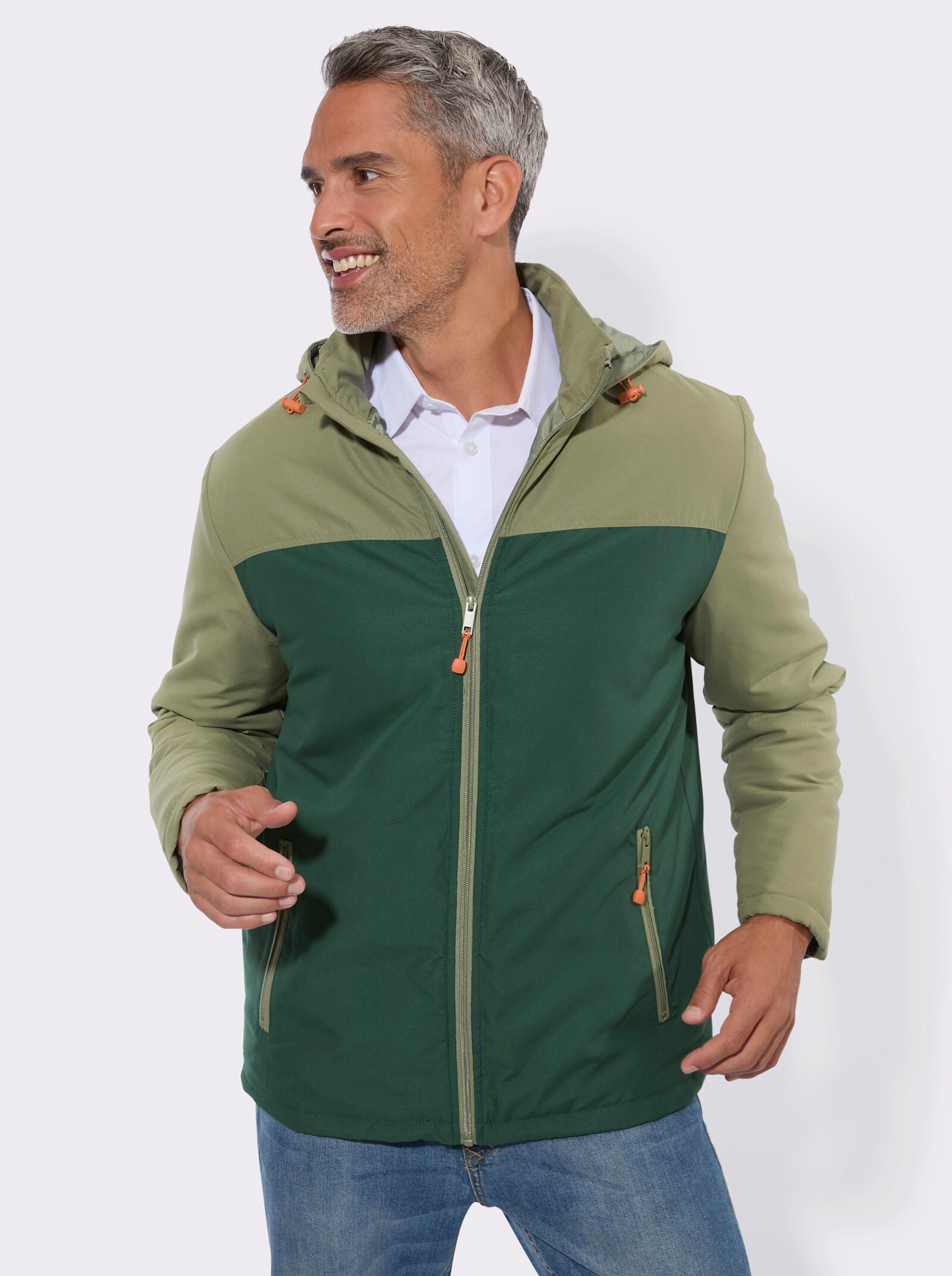 Outdoorjacke in atmungsaktiver Qualität - khaki-moos