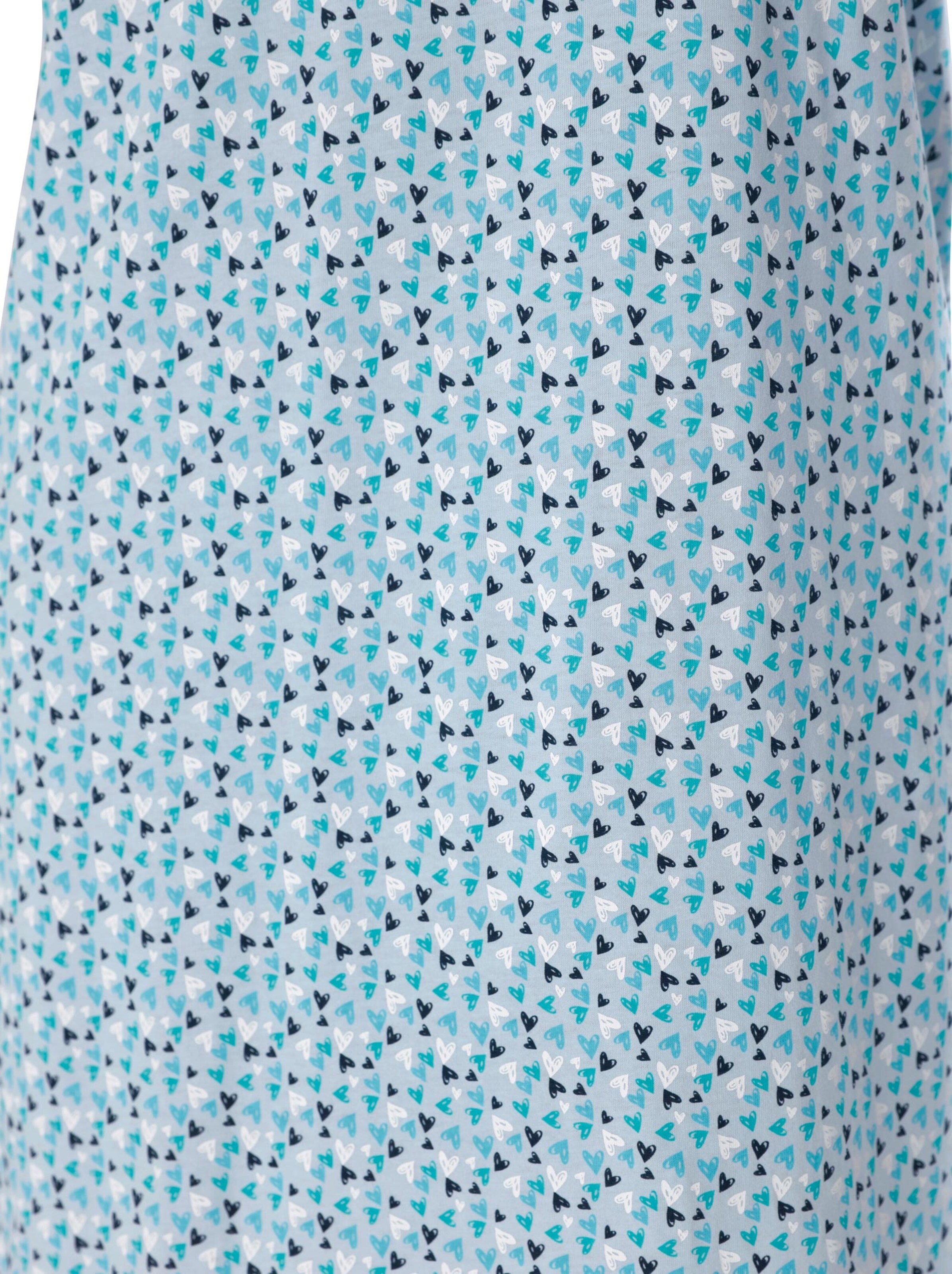 Nachthemd - hellblau-bedruckt