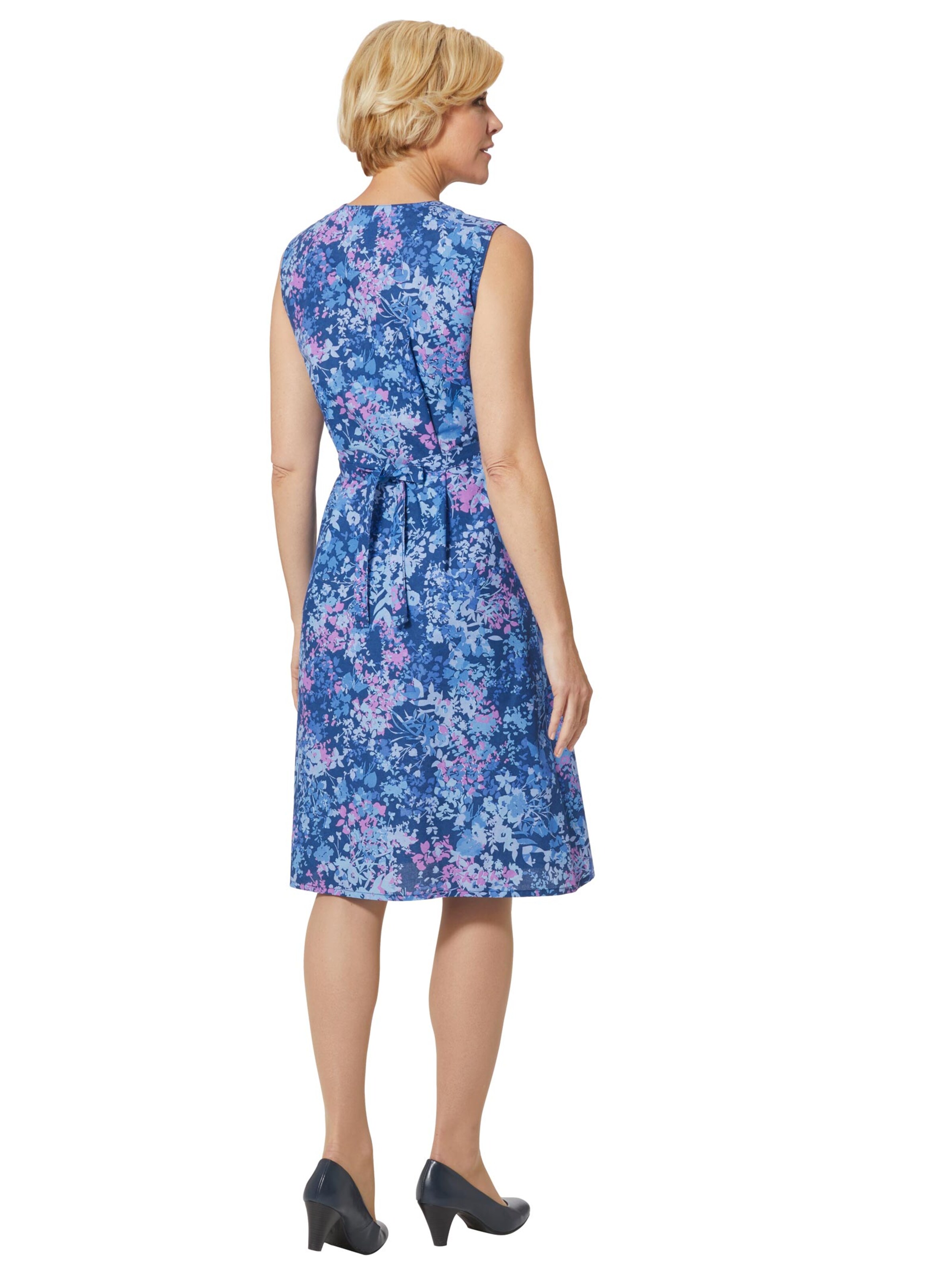 Wickelschürze - blau-bedruckt