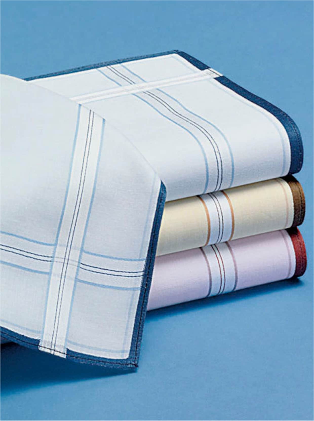 Herren-Taschentücher - farbig-sortiert
