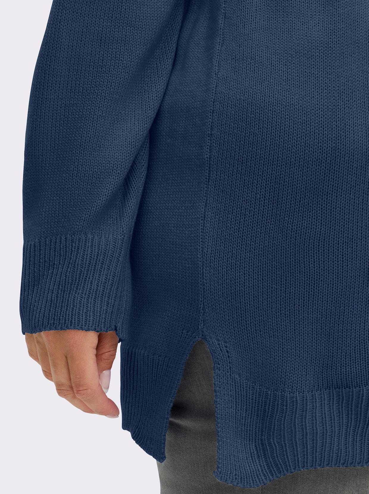 Longpullover mit Norwegermuster - dunkelblau-bleu