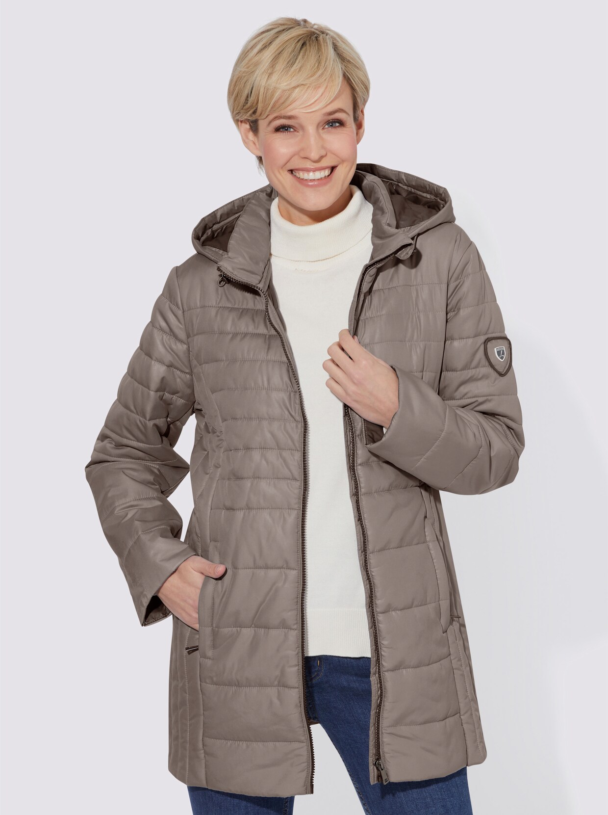 Winterjacke - taupe