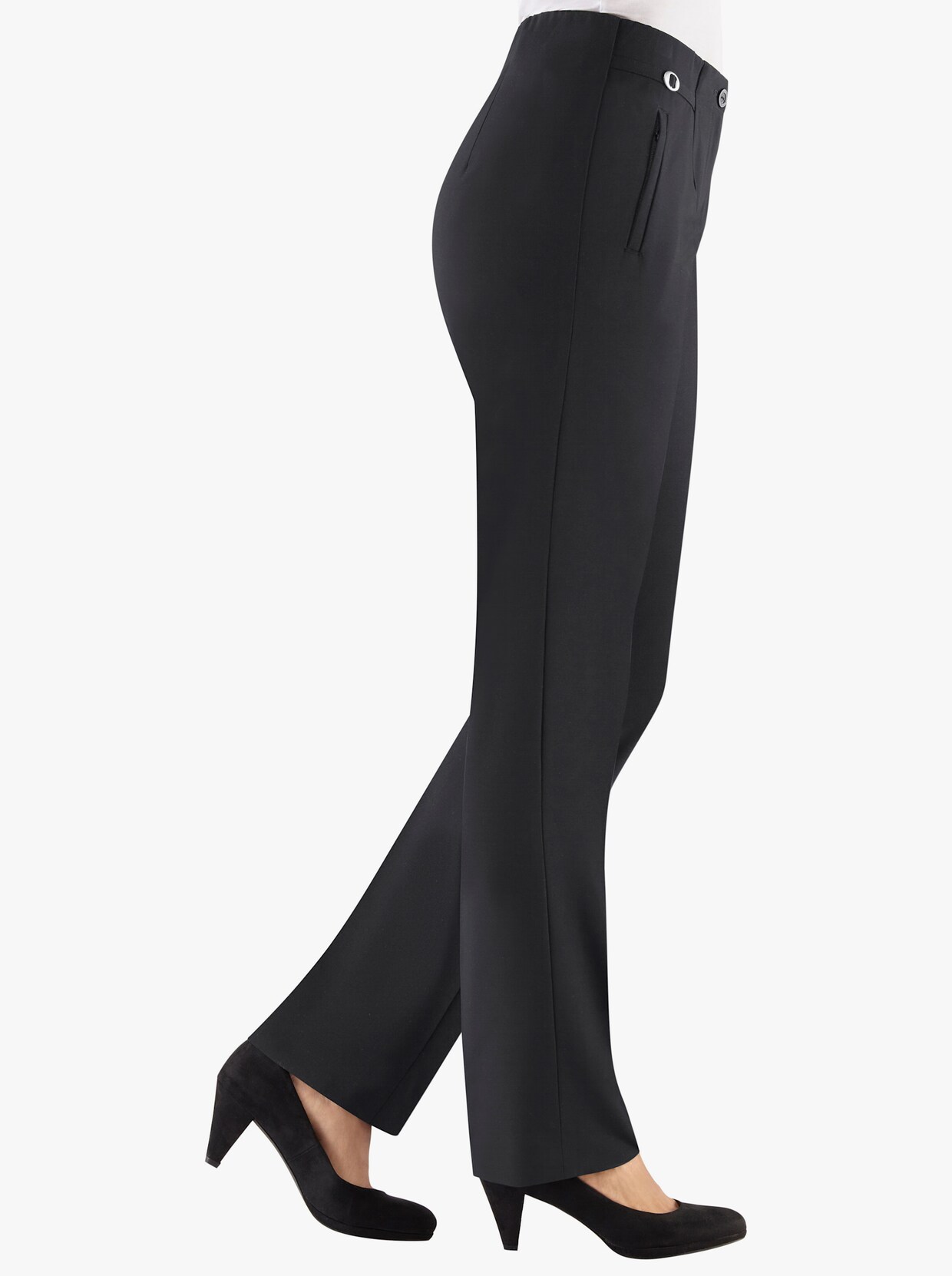 Come on Bügelfaltenhose - schwarz