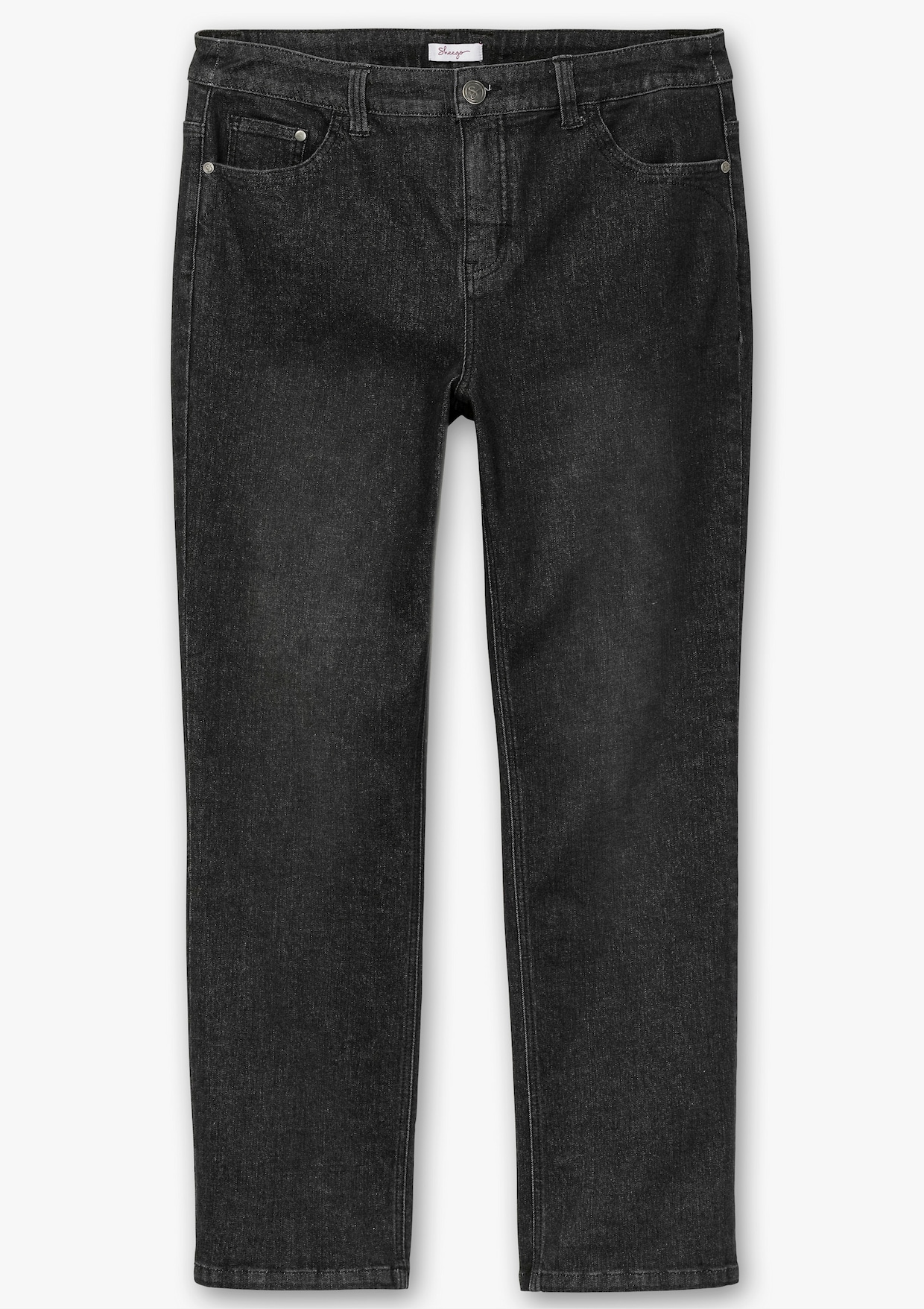 sheego Gerade Jeans - black denim