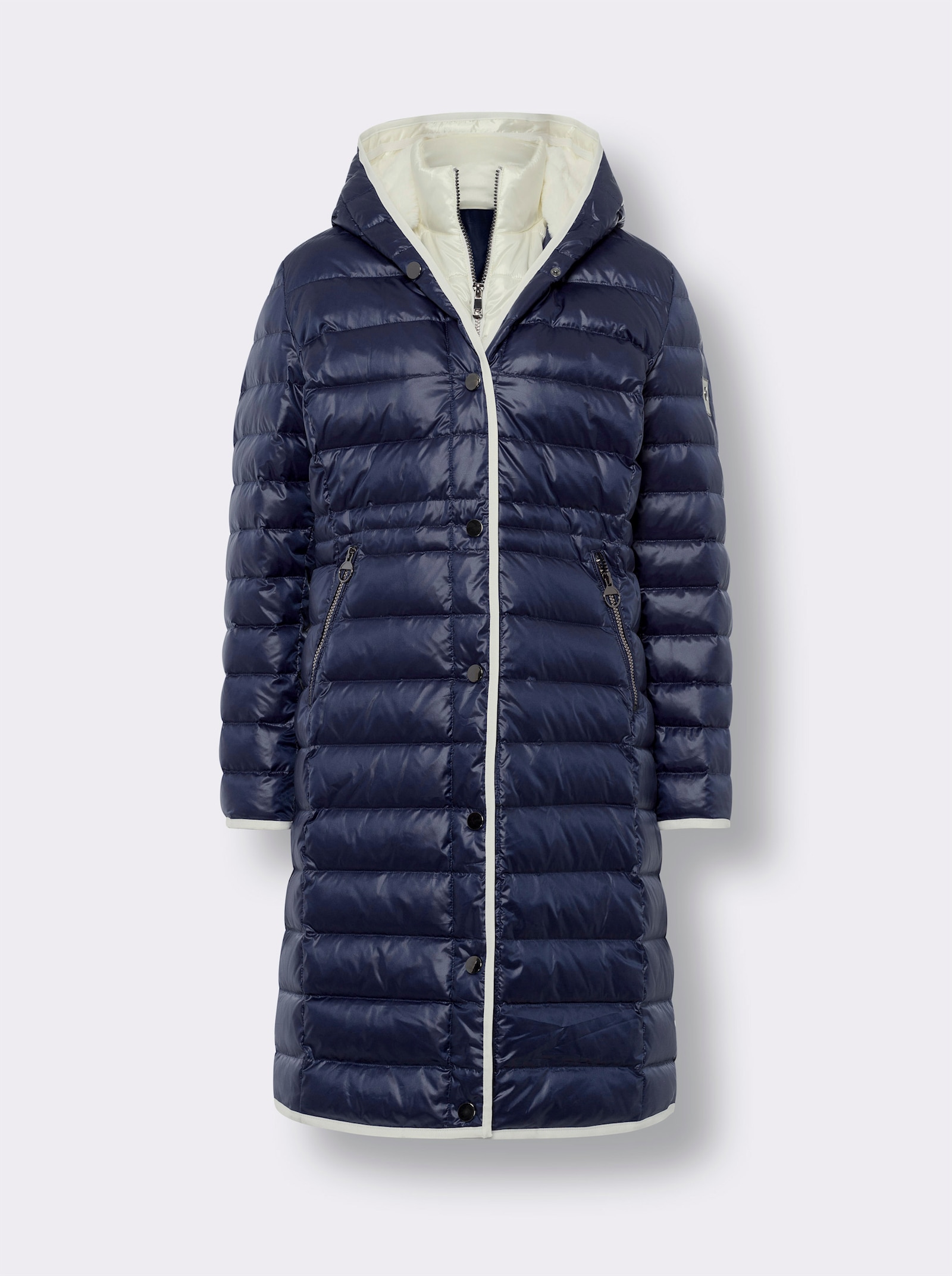 heine Manteau matelassé avec rembourrage en plumes et duvet - marine