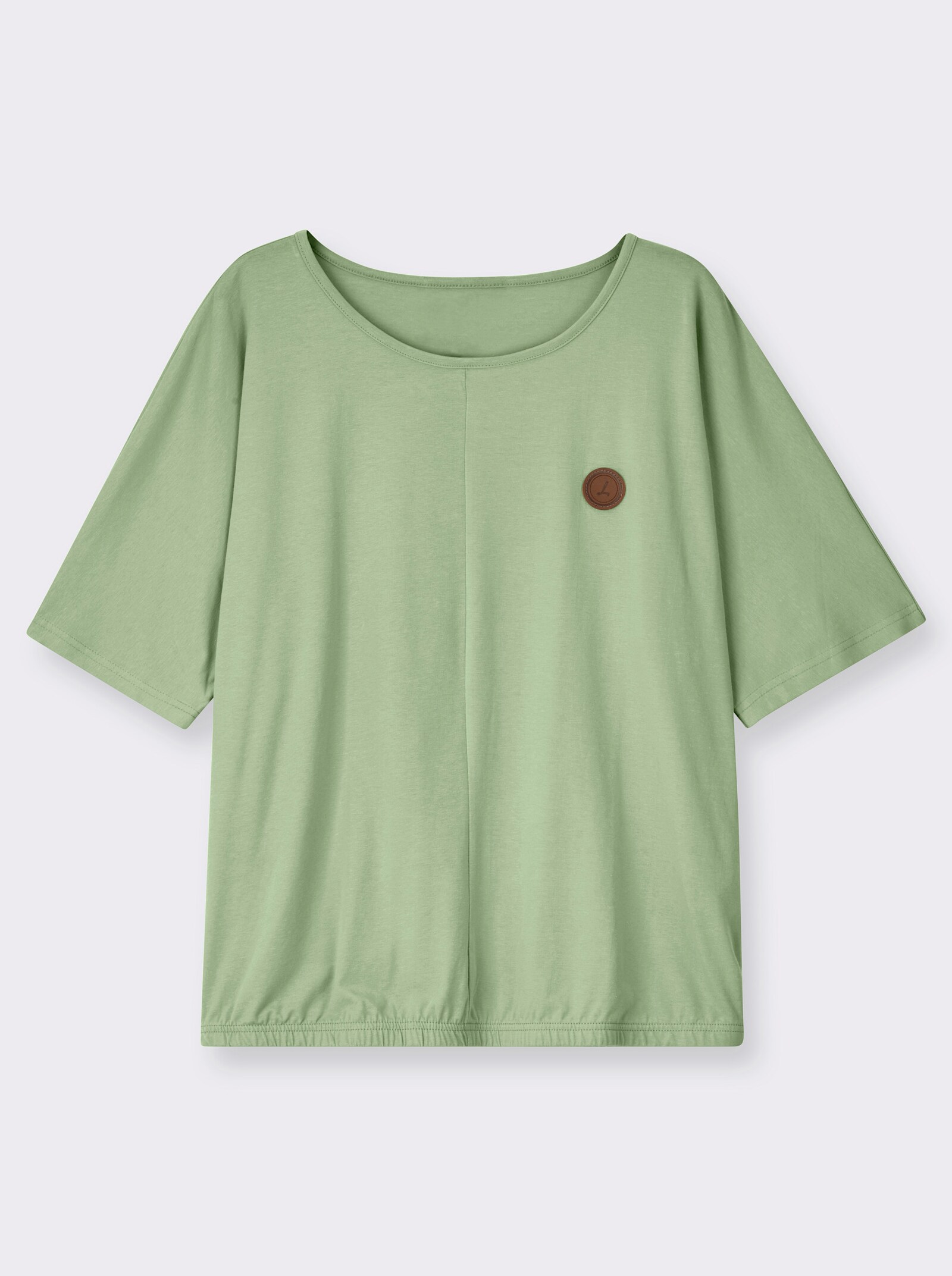 Kurzarmshirt mit Fledermausärmeln - eucalyptus
