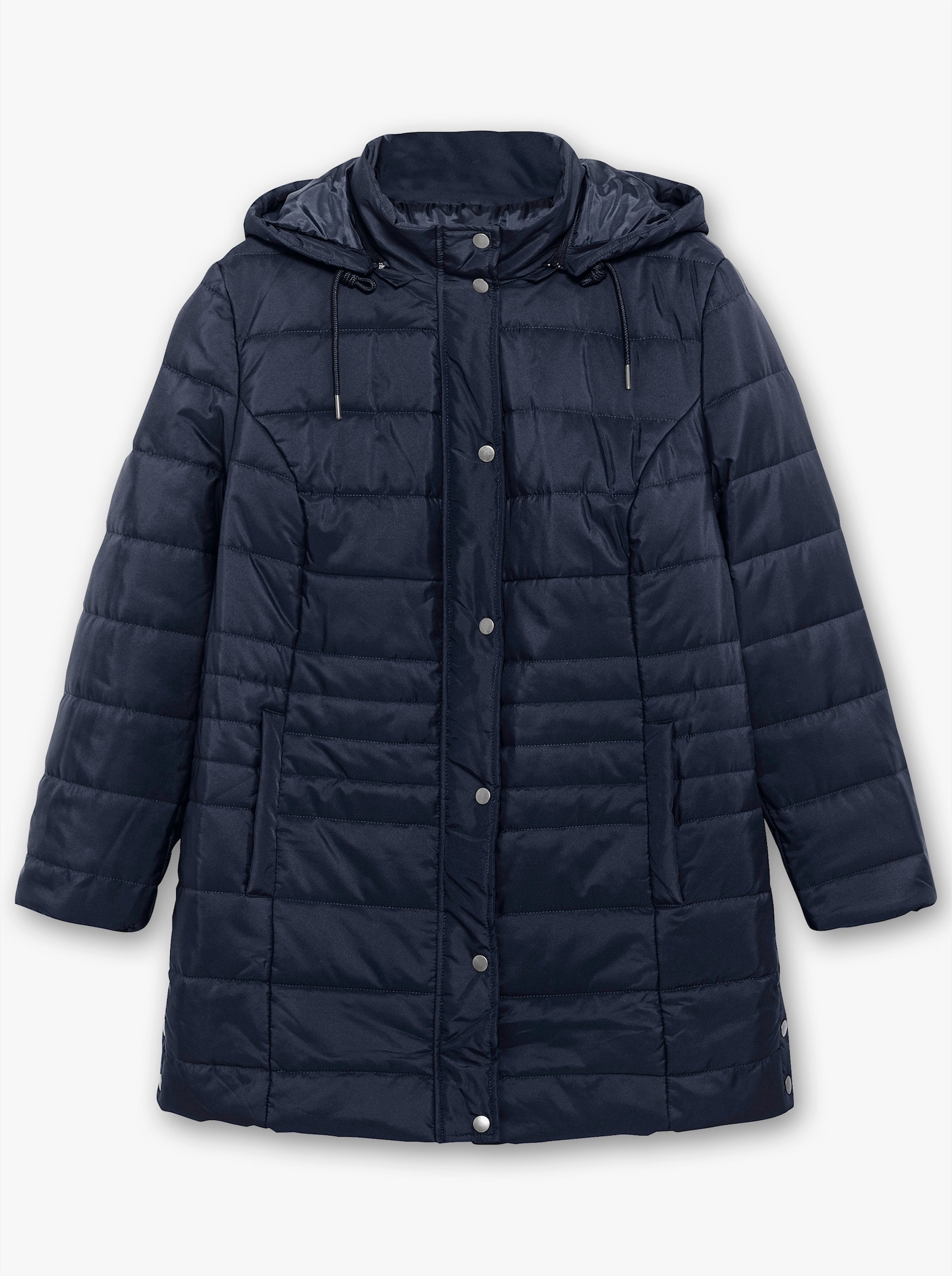 Steppjacke mit seitlichen Druckknöpfen - marine