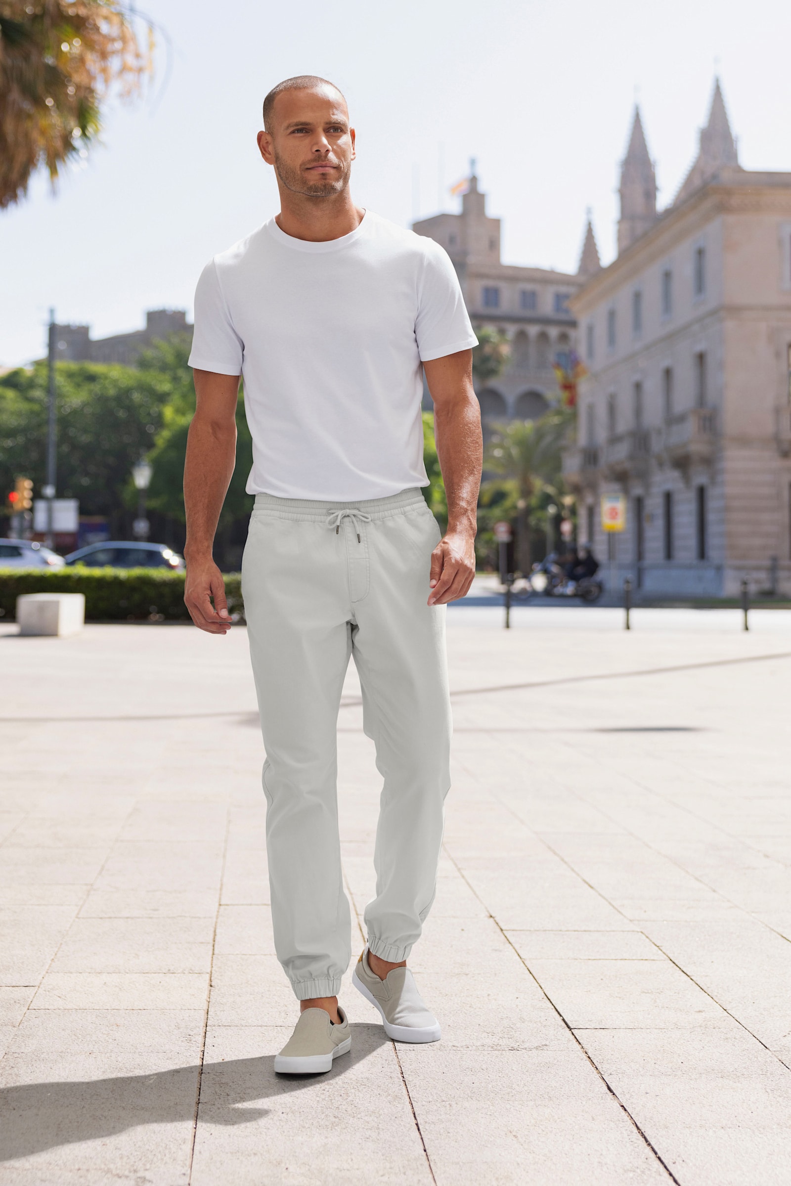 John Devin Joggingbroek - lichtgrijs