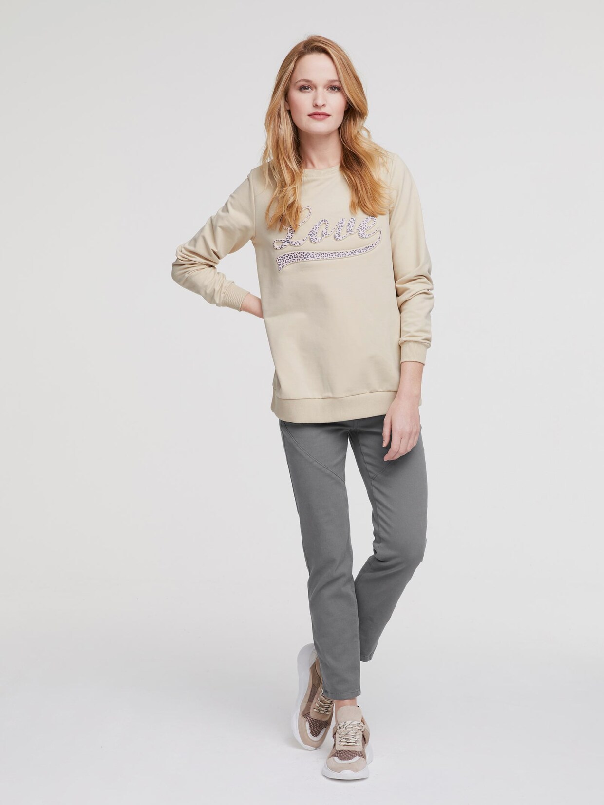 Linea Tesini Sweatshirt - beige