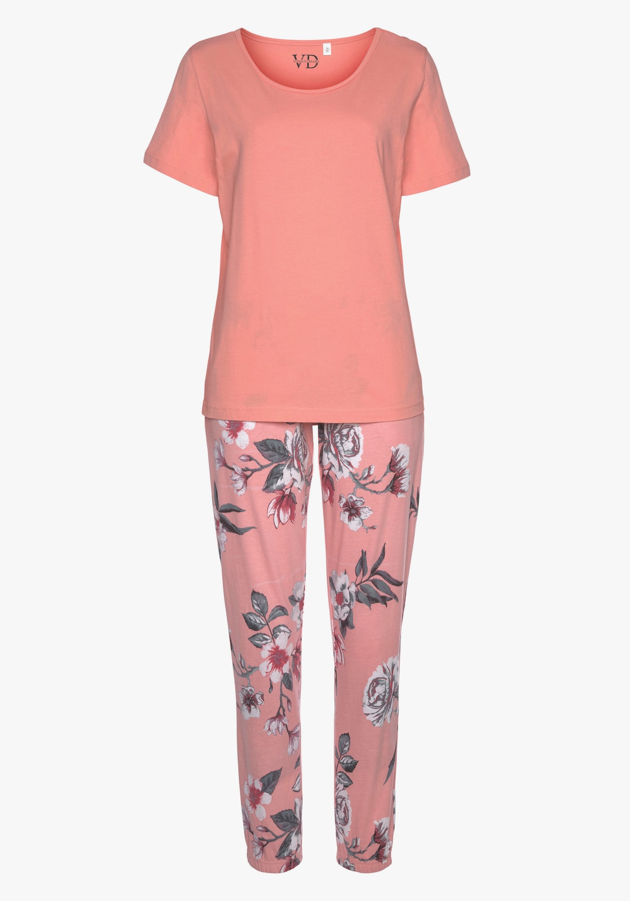 Vivance Dreams Pyjama - koraal/apricot