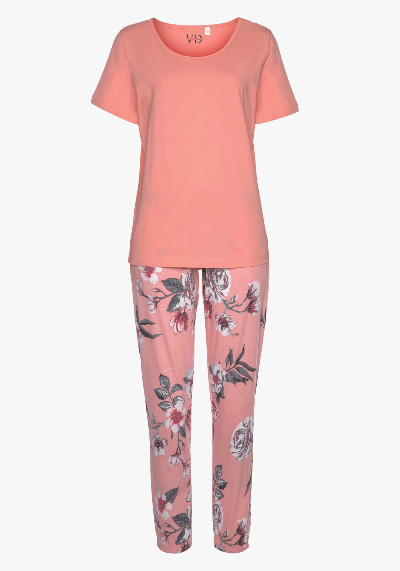 Vivance Dreams Pyjama - corail-abricot