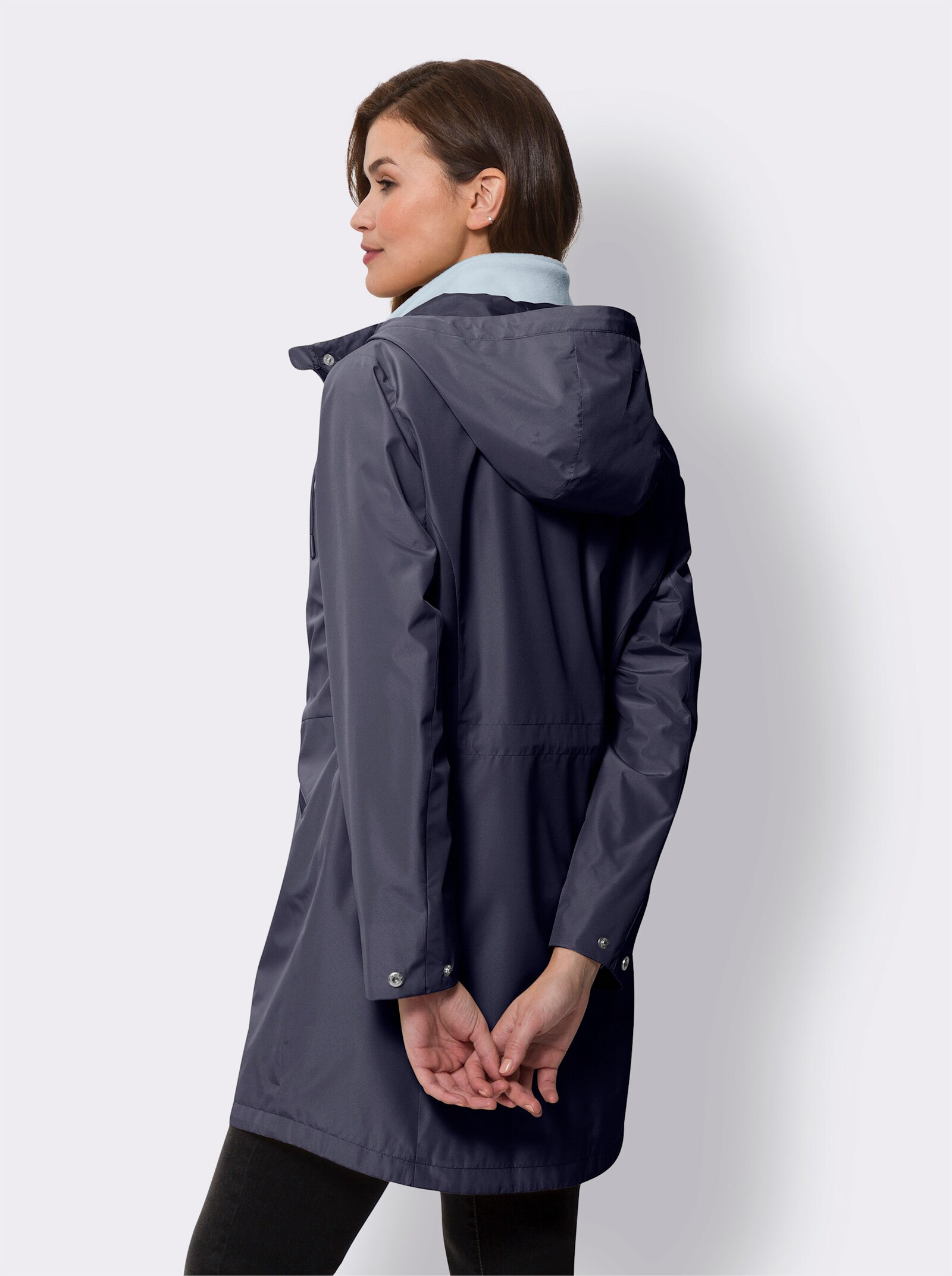 heine 2-in-1-jack met uitneembaar gilet - marine/lichtblauw