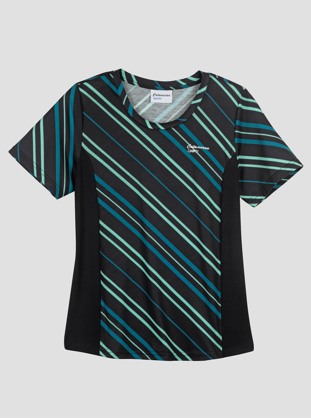 Catamaran Sports Funktionsshirt - blaugrün-gemustert