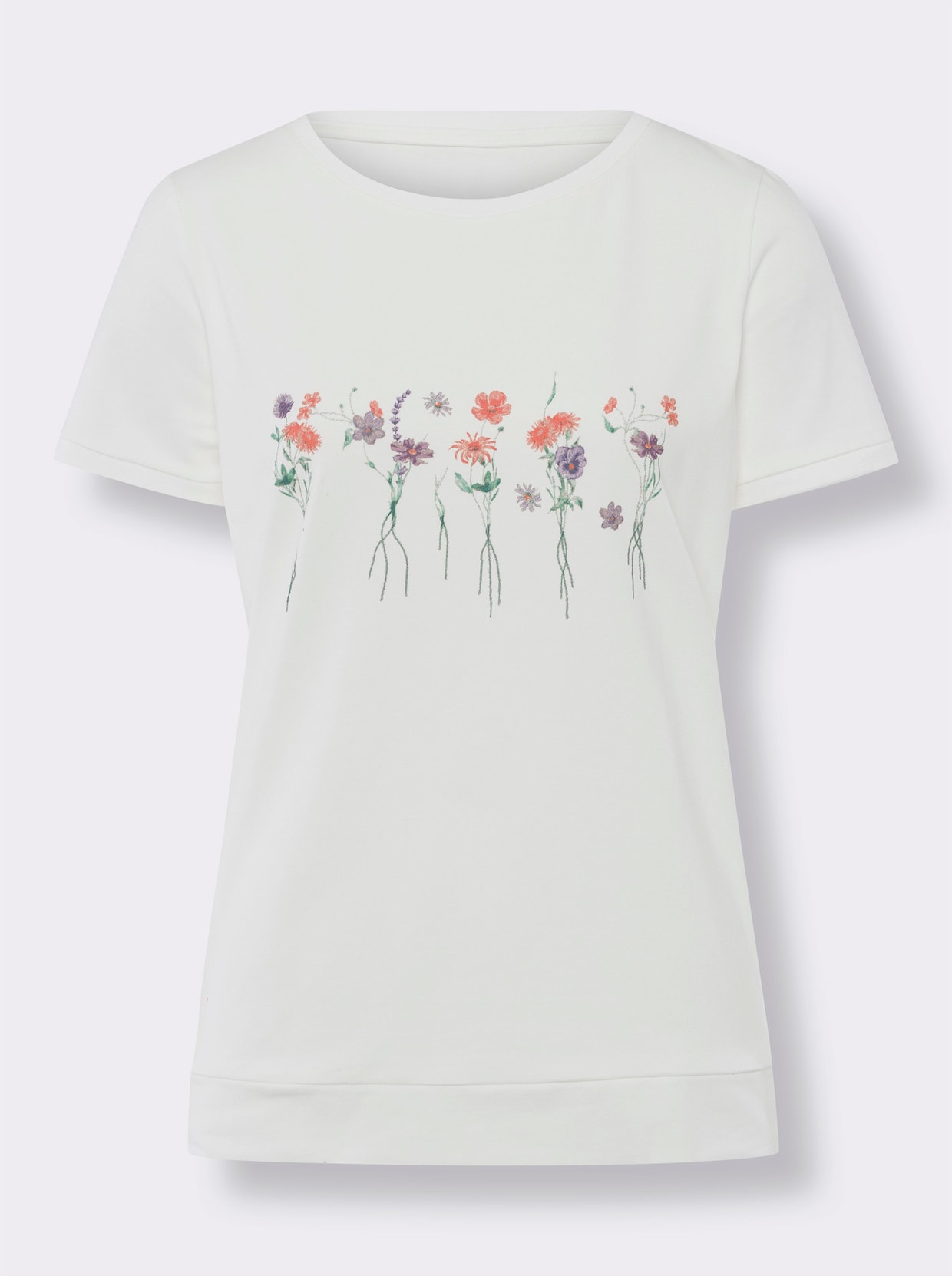 heine Shirt met korte mouwen - ecru