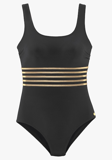 LASCANA Maillot de bain - noir-couleur doré