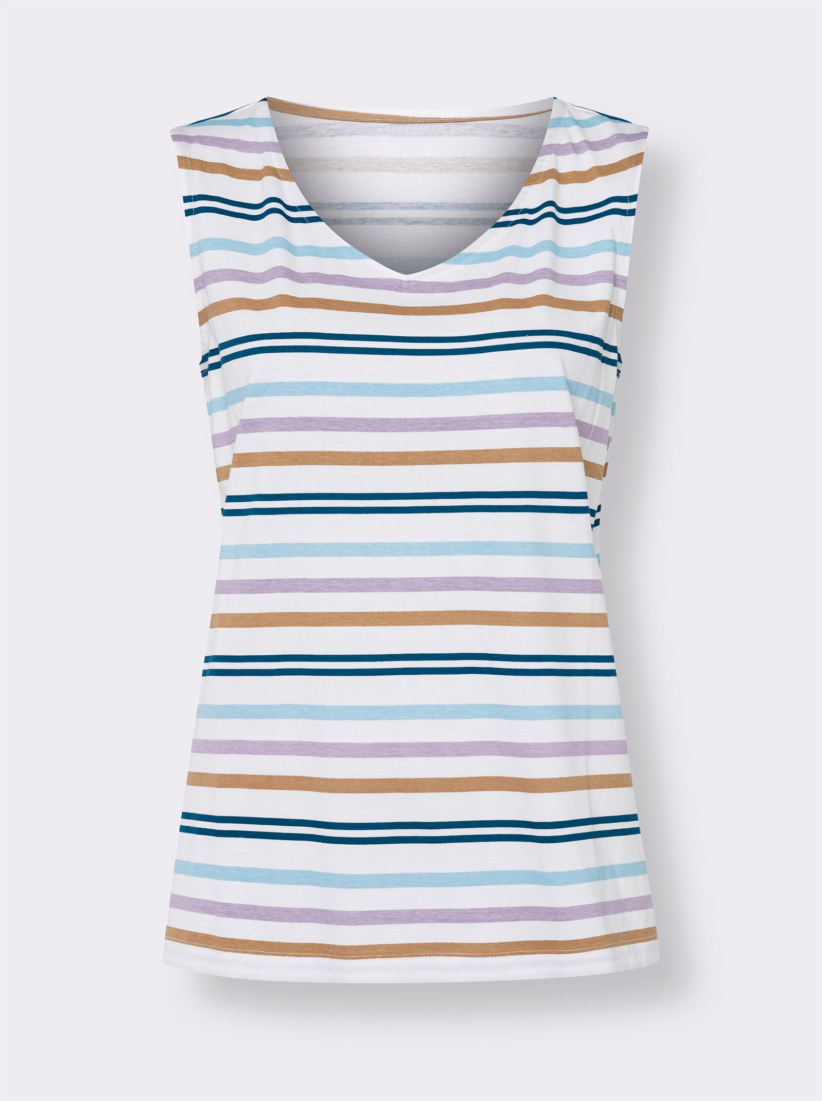 Top - ecru-geringelt