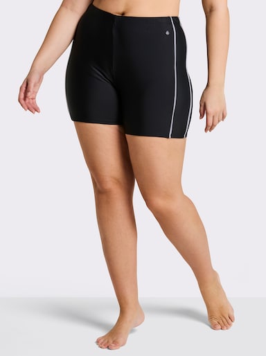 sheego Badeshorts mit Shaping-Einsatz - schwarz